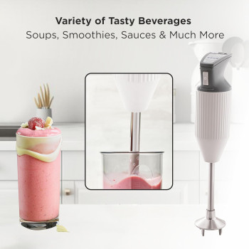 Buy BOSS E111 Portable Hand Blender 180 Watt | Easy to Clean and Store | ISI-Marked, Grey